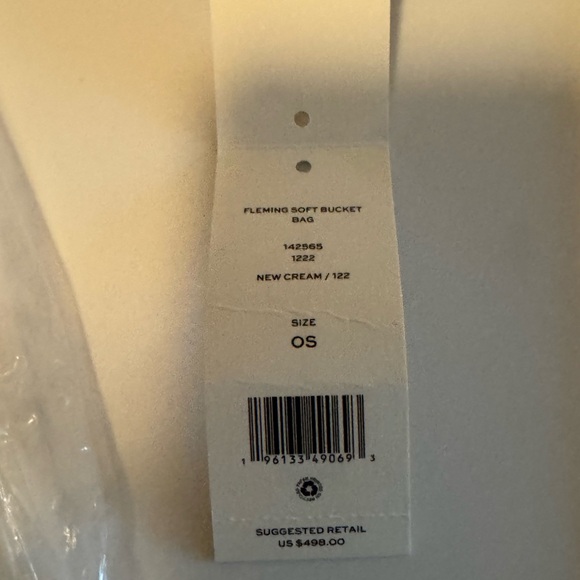 Tory Burch Cream Quilted Bucket Bag - Picture 9 of 9